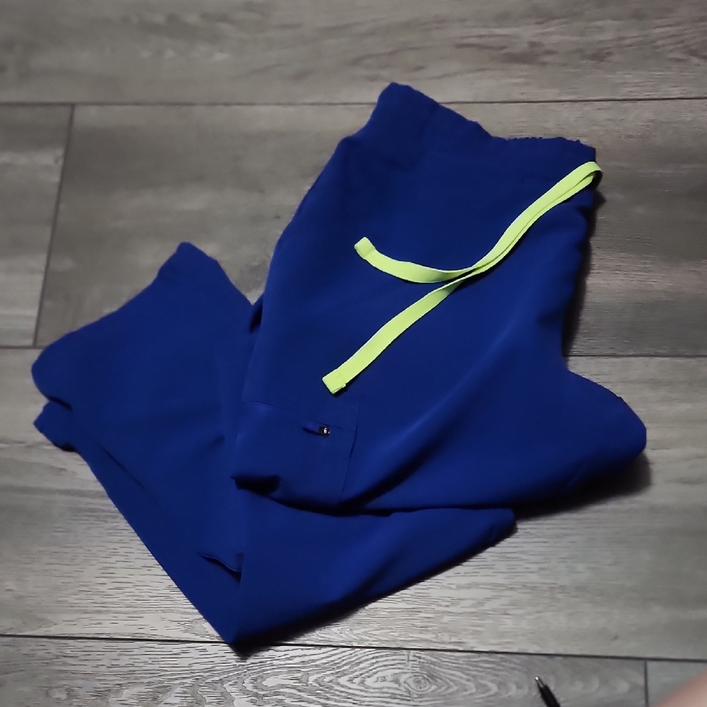 Figs Yola Skinny In Electric Blue